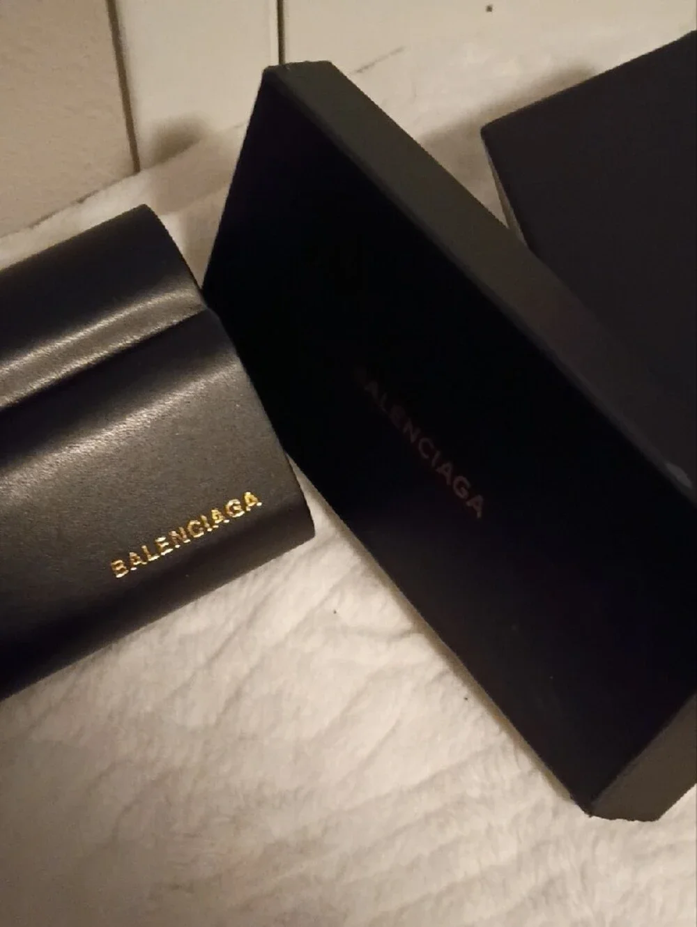 Balenciaga Black Men's Oversized Sunglasses with Branded Case